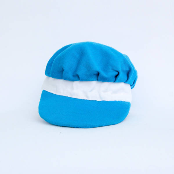 Topi Baseball Bordir topi-biru1
