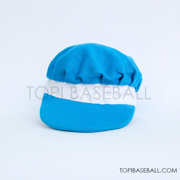 Topi Newsboy Biru - Topi Baseball